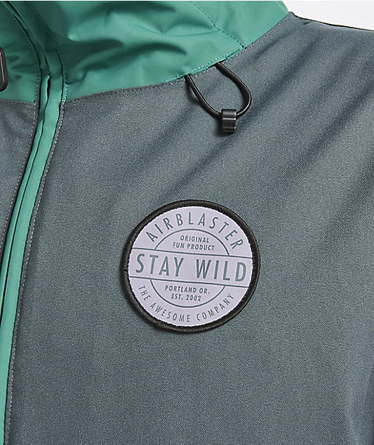 Airblaster Trenchover Spruce & Lavender 15K Snowboard Jacket