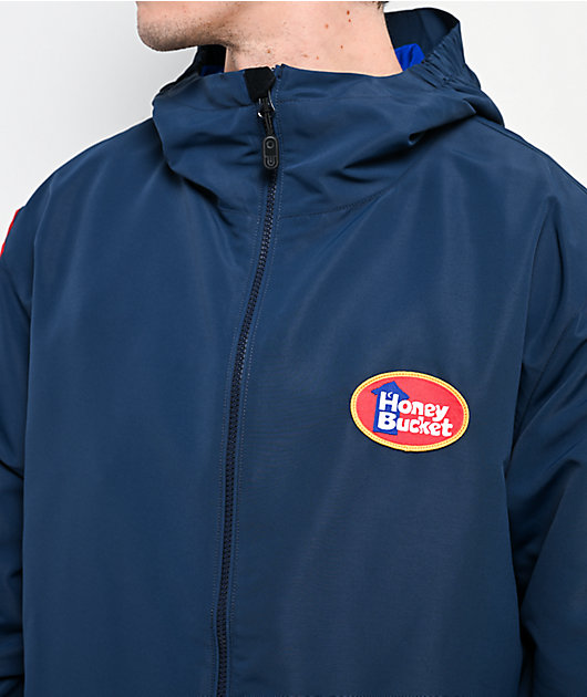 Airblaster x Honey Bucket Windshell Blue Snowboard Jacket | Zumiez