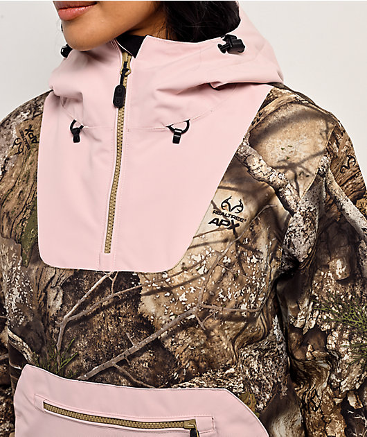 Airblaster x Realtree APX® Freedom Natural & Camo 10K Anorak Snowboard Jacket