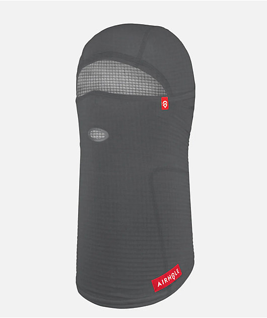 Airhole Waffle Fleece Grey Hinged Balaclava