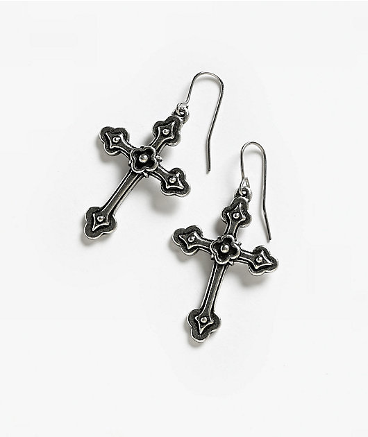 Alchemy Of England Gothic Devotion Cross Earrings
