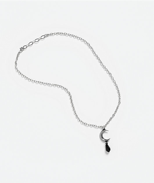 Alchemy Of England Tears Of The Moon Black Pendant Necklace