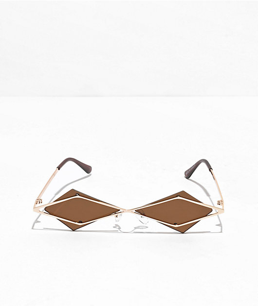 Alec Brown & Gold Sunglasses