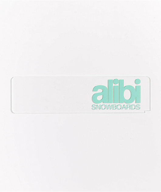 Alibi Clear & Teal Wax Scraper