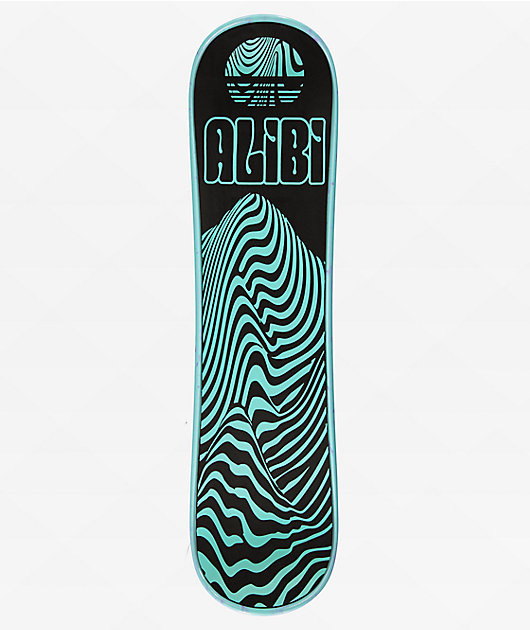 Alibi Mountain Trip 35" Teal Snow Skate