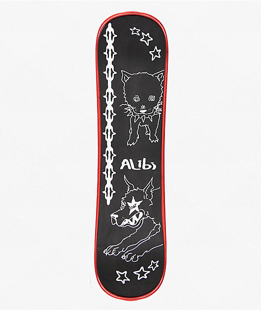 Alibi Sketchy 35" Red Snow Skate