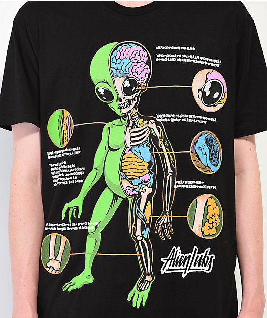 Alien Labs Dissected Alien Black T-Shirt