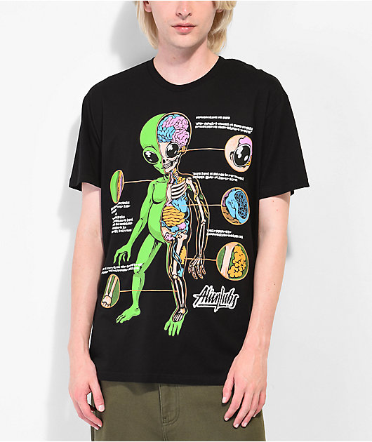 fregar ala Discriminatorio Alien Labs Dissected Alien Black T-Shirt