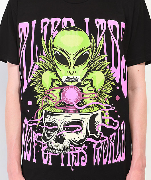 Alien Labs Green Alien Black T-Shirt