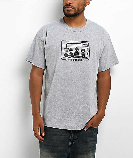Alien Workshop Abduction Rays Grey T-Shirt