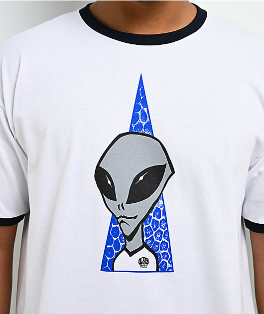 Alien Workshop Visitor White & Black Ringer T-Shirt