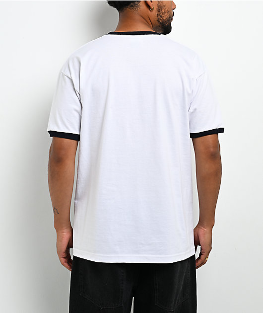 Alien Workshop Visitor White & Black Ringer T-Shirt