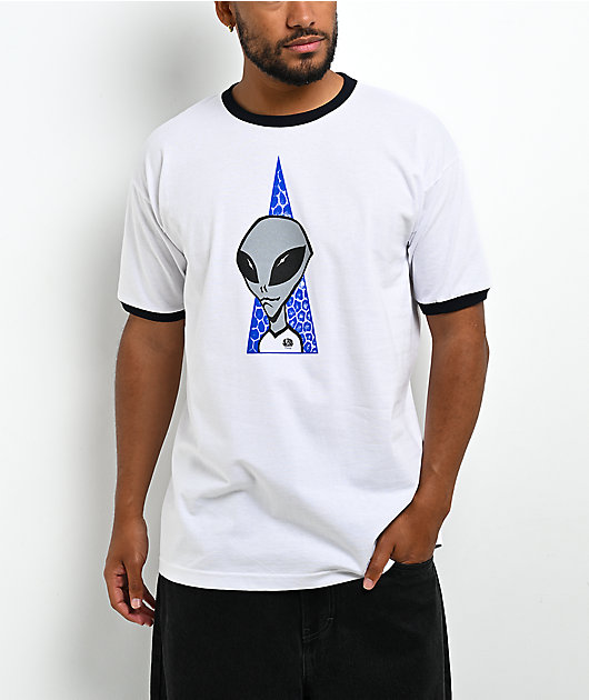 Alien Workshop Visitor White & Black Ringer T-Shirt