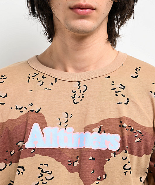 【ALLTIMERS】 DESERT CAMO BROADWAY LOGO T-SHIRT DESERT CAMO Alltimers Broadway Desert Camo T-Shirt | Zumiez