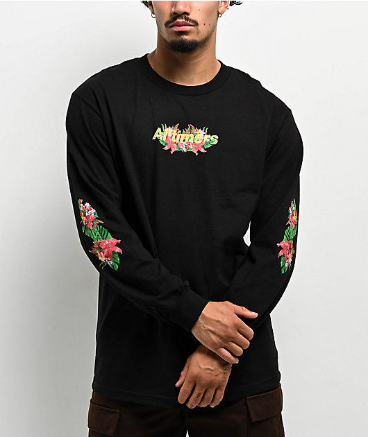 Alltimers Future Flowers Black Long Sleeve T-Shirt | Zumiez