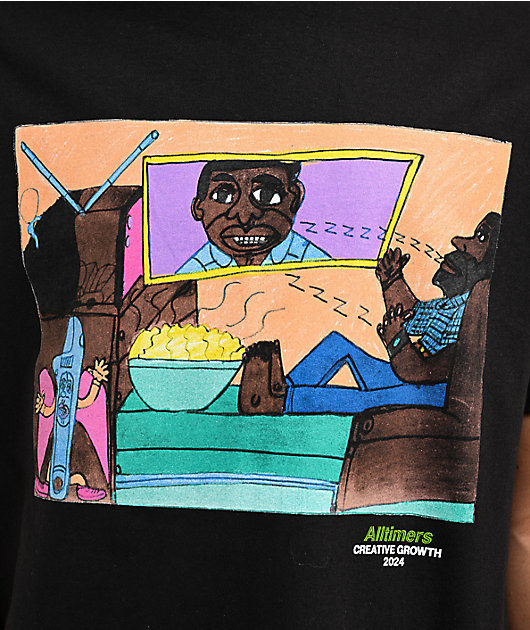Alltimers x Creative Growth John Martin Black T-Shirt | Zumiez