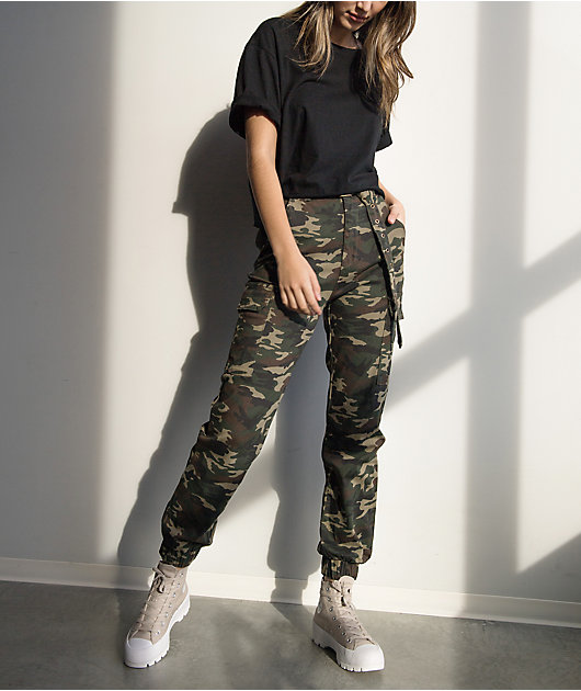 almost famous camo joggers