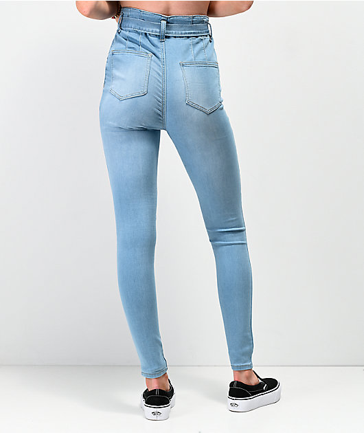 almost famous high rise skinny jeans
