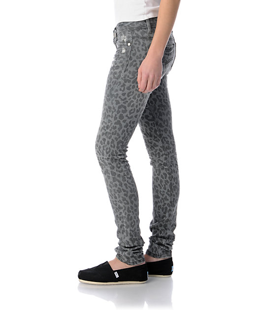 grey leopard print jeans