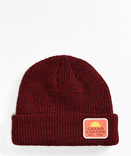 American Needle Grand Canyon Fisher Knit Burgundy Beanie