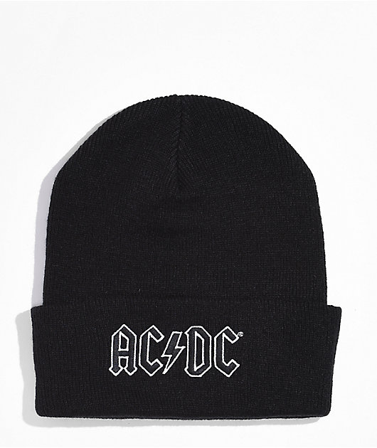 American Needle x ACDC Black Beanie