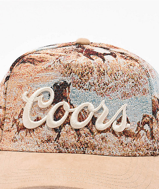 American Needle x Coors Tapestry Khaki Snapback Hat