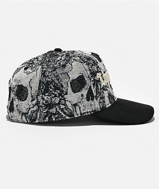 American Needle x Liquid Death Tapestry White Hat