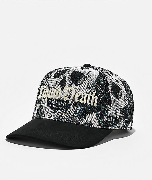 American Needle x Liquid Death Tapestry White Hat