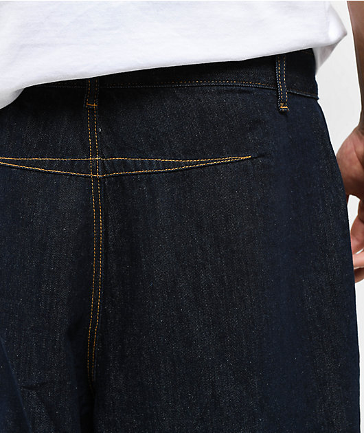 American Stitch Backwards Dark Blue Denim Shorts