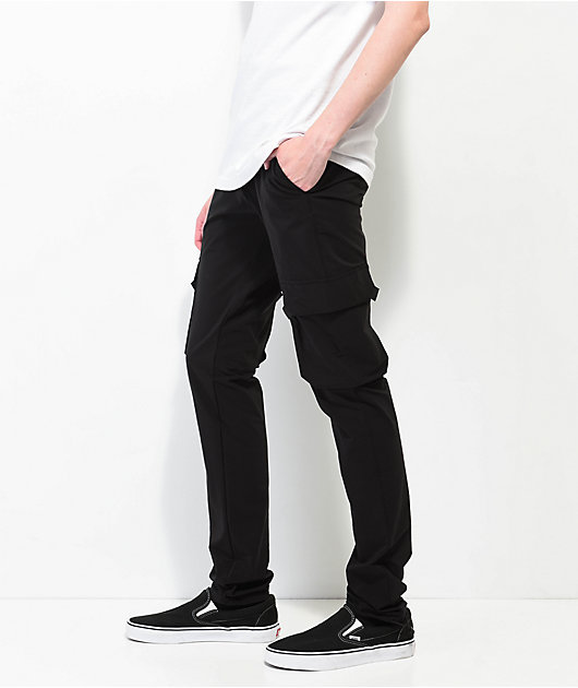 American Stitch Black Nylon Cargo Pants | Zumiez