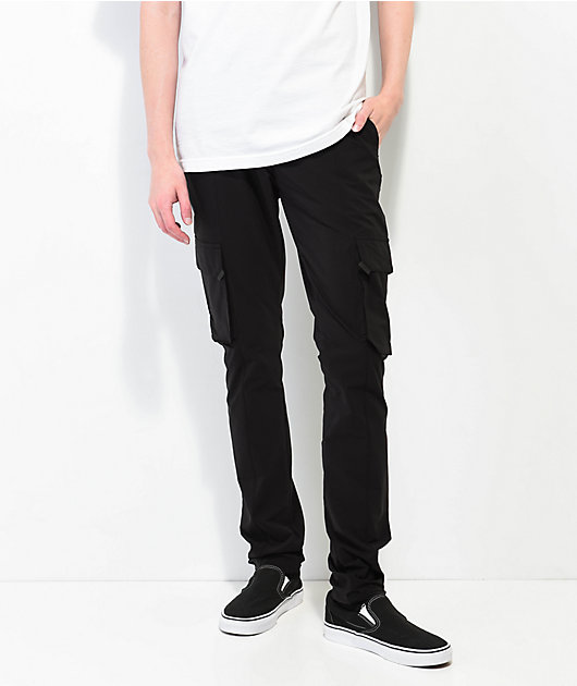 American Stitch Black Nylon Cargo Pants | Zumiez