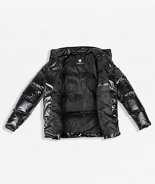 American Stitch Black Nylon Puffer Jacket | Zumiez