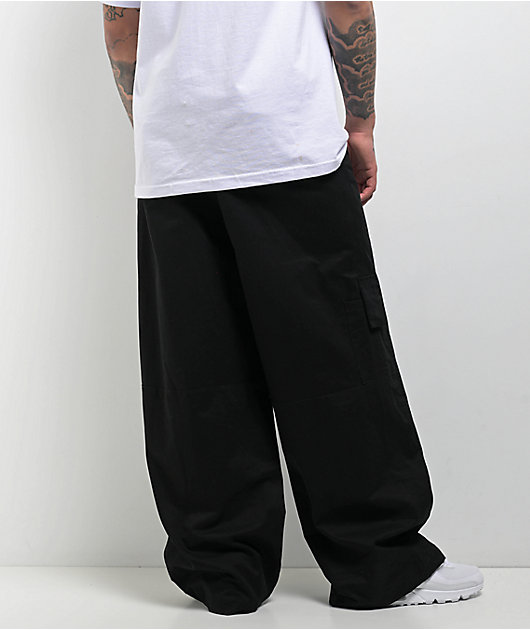 American Stitch Boxer Black Baggy Cargo Pants