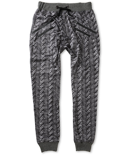 cable knit sweatpants