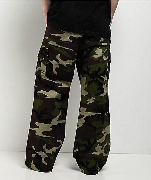 American Stitch Camo Oversized Cargo Pants | Zumiez