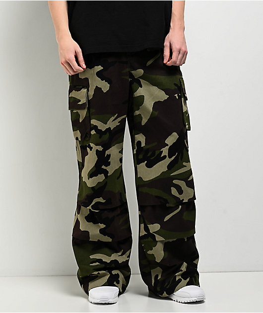 American Stitch Camo Oversized Cargo Pants | Zumiez