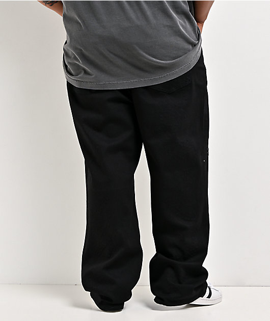 American Stitch Flame Studded Black Jeans