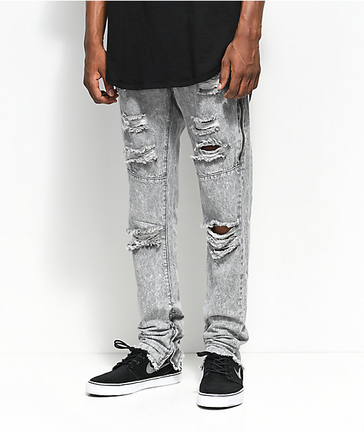 acid ripped jeans