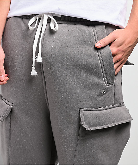 American Stitch Grey Cargo Loose Fit Sweatpants