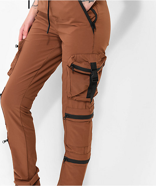 Buy online Brown Solid High Rise Cargos Trouser from bottom wear for Women  by Westwood for ₹1749 at 30% off | 2024 Limeroad.com