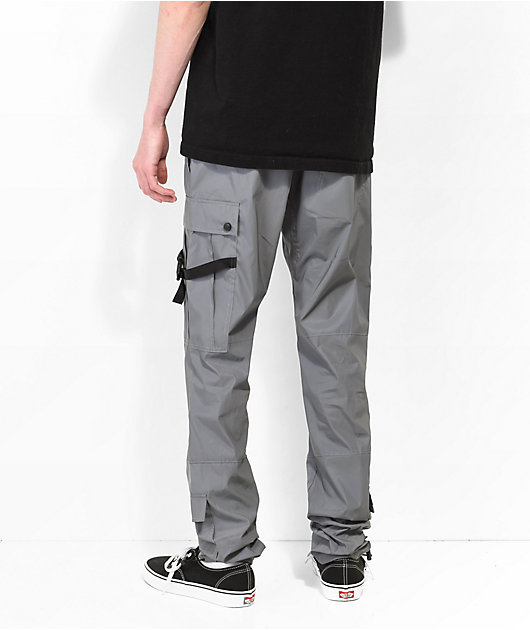 Buy VILLAIN with Drawstring Waist Men Slim Fit Track Pants  CottonEasy  Stain ReleaseSoftQuick Dry Reflective Logo on FrontGrey Online at Best  Prices in India  JioMart