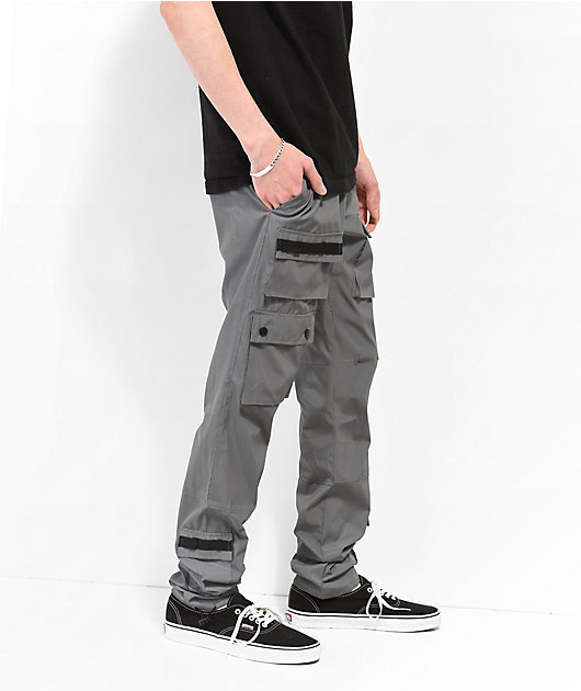 Buy V3E Men's Cotton Slim fit Cargo Pant (Grey, 30) at Amazon.in