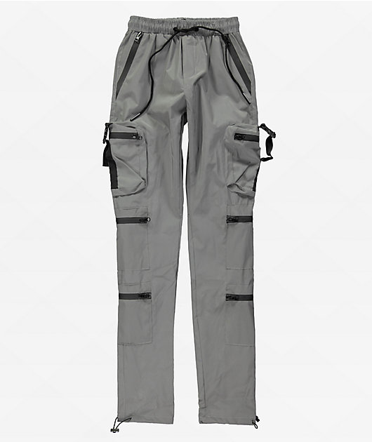 Bershka multipocket cargo pants in dark gray - ShopStyle