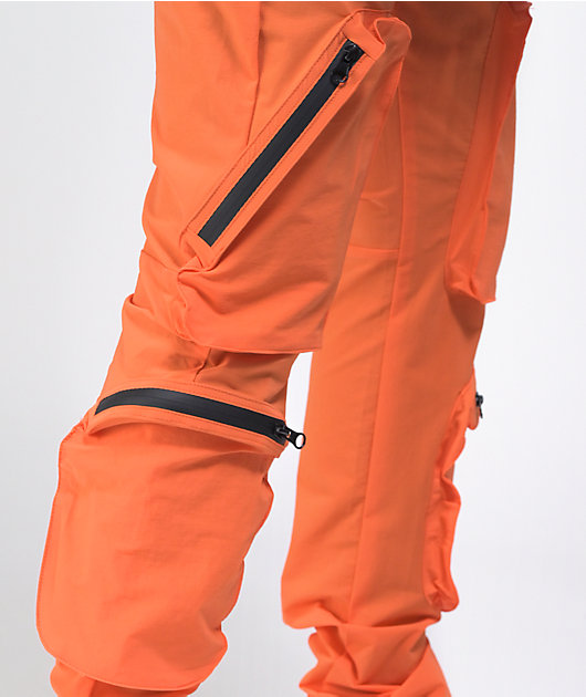 American Stitch Orange Nylon Cargo Pants