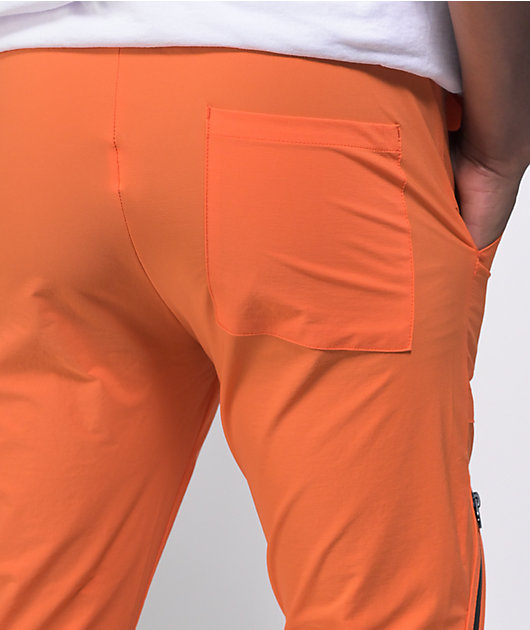 American Stitch Orange Nylon Cargo Pants