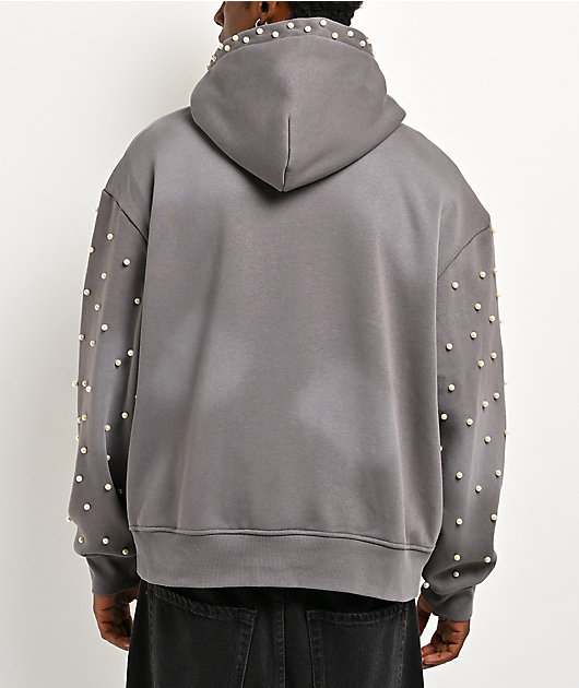 American Stitch Pearl Grey Zip Hoodie