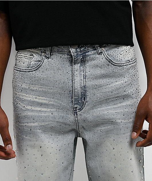 American Stitch Pearl Light Blue Wash Baggy Jeans | Zumiez