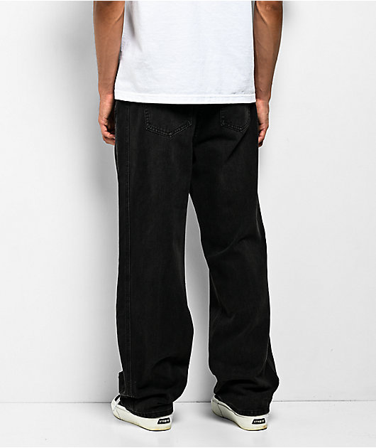 American Stitch Studded Black Wide Leg Jeans | Zumiez