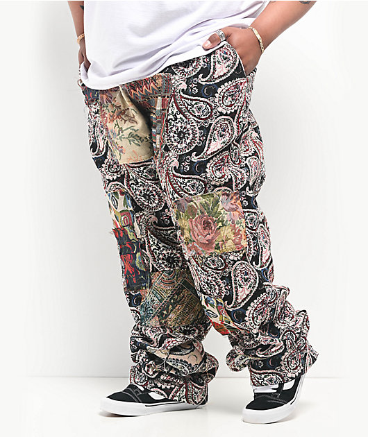 American Stitch Tapestry Multi & Red Cargo Pants | Zumiez
