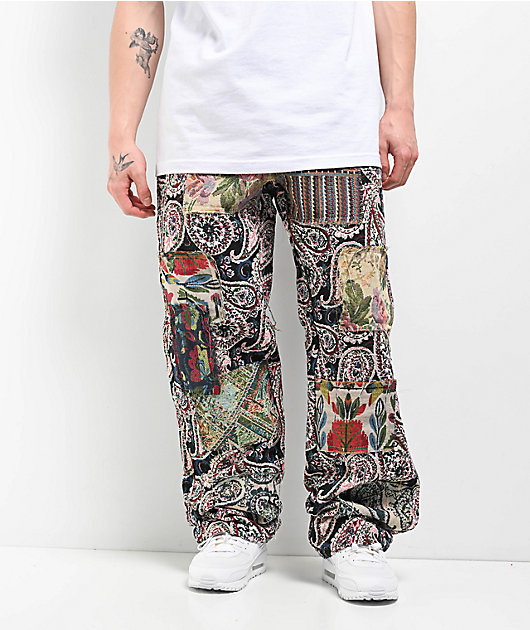 American Stitch Tapestry Multi & Red Cargo Pants | Zumiez